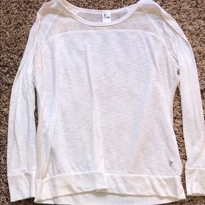 White mesh back shirt